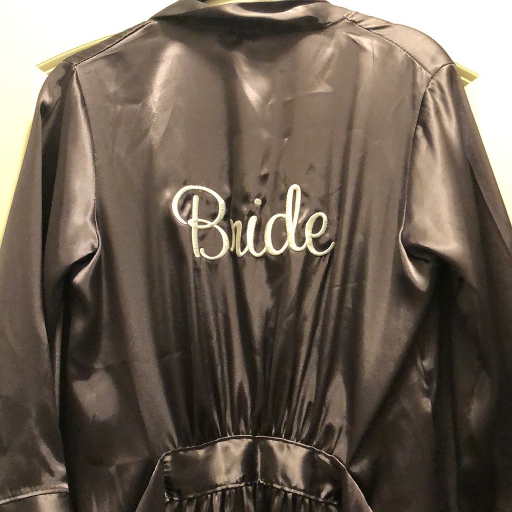 Bride Silk Short Robe